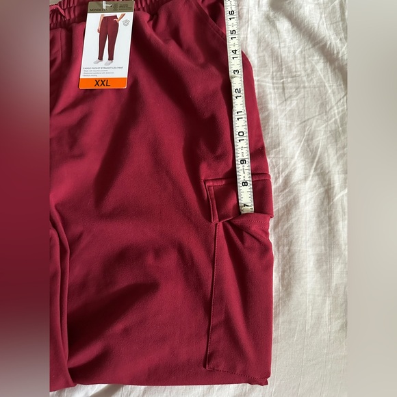 Mondetta Deep Red Cargo Pants with Elastic Waistband - Picture 8 of 12